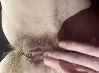 Teacher Fingers Her Hairy Wet Pussy to Orgasm During Break with Passionate Moans!
