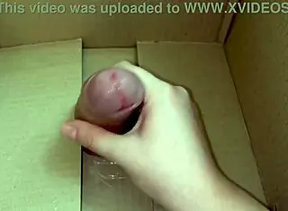Ex boyfriend sends real dick in box of things for first time homemade cumshot