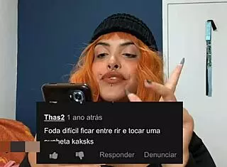 lendo comentários do meu vídeo boquete macio gordinha