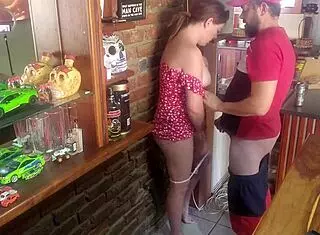 finally i fucked my stepsis in real standing sex ohh yeah