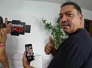 Paty bumbum returns to the mansion for wild gay group fun with bareback lingerie and wet hairy pussy in homemade Brazilian photoshoot 😏🍑