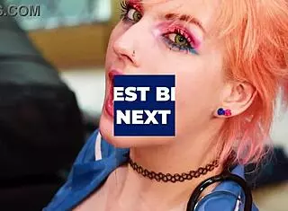 This 18 year old British hottie wanks off an old guy until he cums on her tits 😏