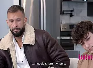 brunette mommy joins taboo family 4some where values twist into kinky fantasies