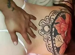 Big ass Latina bends over in thong for doggystyle action