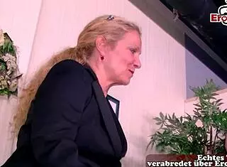 whoa, german housewife tries first-time amateur threesome in wild ffm casting session! ugly chubby swingers get rough and real.