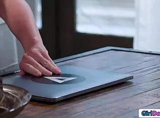 Coworker Caught Masturbating On My Homevideo With Shaved Pussy Fingering