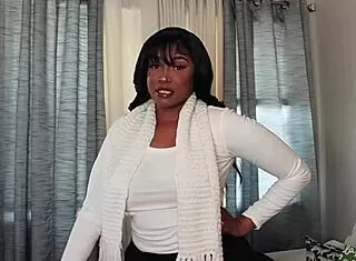 step son unleashes early christmas gift on ebony mommy in solo masturbation frenzy
