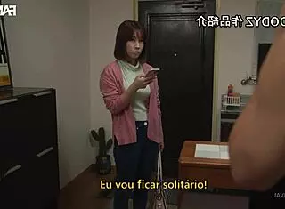 Made a Bold Request to My Mom Completely Naked - Legendado Saki Okuda!