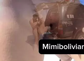 creampie adventure unfolds in the vast bolivian salar de uyuni salt flats