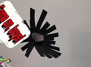 Jennifers first glory-hole experience with cumshot on tits in toilet trailer