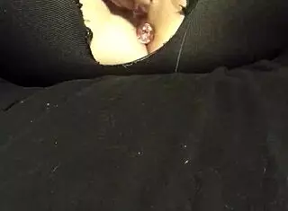 Bored slut wife pounds her tight pussy and squeezes the plug into her ass with dildo toys