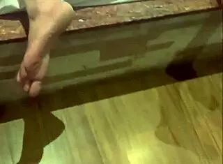 skinny guy with huge cock pounding the cuckold's wife hard