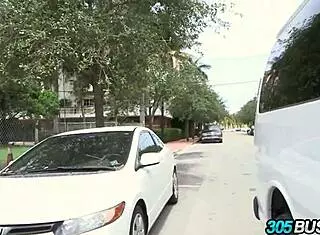 Sexy Pornstar Vicki Chase Fucks Many Amateurs in Public