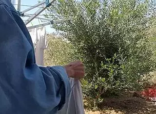 hey, you see nippleringlover as this kinky mom toying with her pierced pussy and extreme nipple piercings outside?