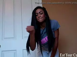 i'm tellin ya open wide and swallow your own sperm like a good boy cei style