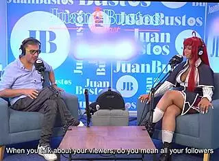 Multiple orgasms hit while evybubbles rides sybian in cosplay on podcast.