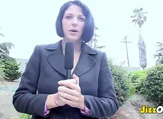 Jizzorama tells how roxanne hall milf gets cumshot in lingerie.