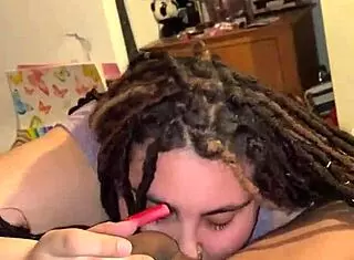 Oh gosh, i love feeling your big black cock get so hard in my mouth during this nasty pov blowjob