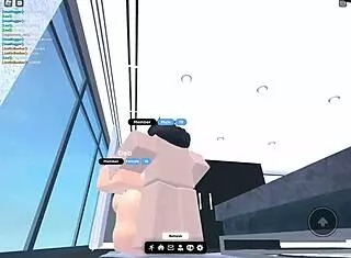 She bent over in the condo for rough doggystyle pounding.