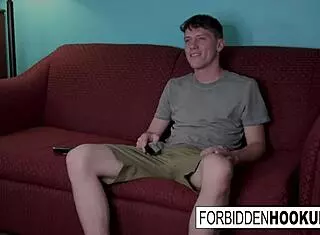 busty brunette enjoys intense fucking from her step-brother in pickup scene