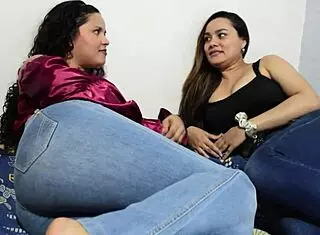 Sister-in-law fucks her sister's boyfriend in the shower with homemade mexican action