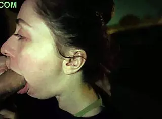 Slutty Teen 18+ Takes on Risky Public Facial Challenge