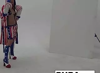 Sexy brunette dani fingers her tight wet pussy in solo masturbation!