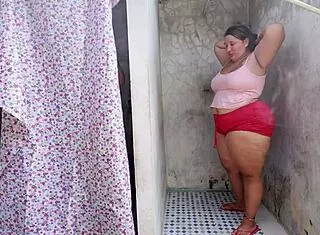 Unexpected Fuck With Loads Of Cum On Horny Neighbor's Tits - She's So Wet!