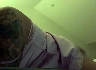 pink satin big tits milf masturbates with dildo to homemade orgasm