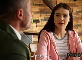 Daddy4k old guy fucks sons skinny girlfriend in tight pussy cheating session.