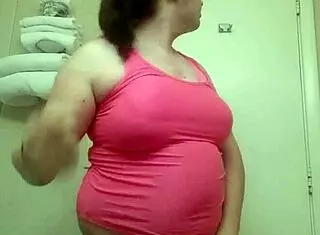 tranny strip tease... oh wow, teasing in panties 😏