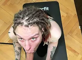 A little 18+ stretch ends up with hard fuck. She loves being just a fuck meat with wet pussy in doggystyle.