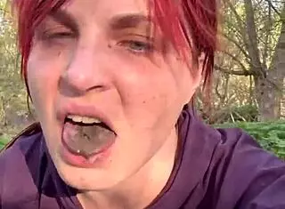 I headed into the forest for some wild Easter fun with BDSM humiliation and intense orgasms outdoors.