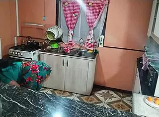 Wife Who Craves Sex Gets Bent Over And Fucked Roughly In Kitchen With Dripping Wet Pussy And Big Curvy Ass