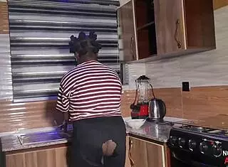 Is my cock standing tall enough for you, madam, with all this big ebony ass and monster action?