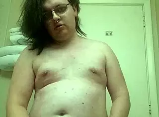 tranny strip tease... oh wow, teasing in panties 😏