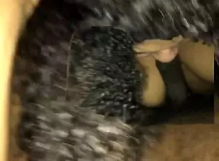 BBW boldly sucks fat cock in intense blowjob action