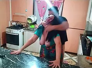 Wife Who Craves Sex Gets Bent Over And Fucked Roughly In Kitchen With Dripping Wet Pussy And Big Curvy Ass