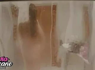 you watch your neighbour in the shower with her big natural tits chubby british girl next door flashing