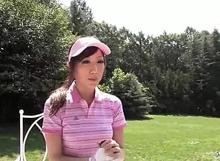 Skinny Japanese Teen 18+ Give Uncensored Risky Public Blowjob To Older Guy At Golf Lesson!