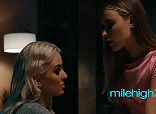 Manipulative teen 18+ fucks her lawyer Kenzie Taylor Anna Clair Clouds with pussy licking and mutual masturbation in horny cunilingus session