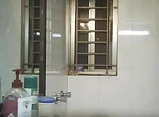 Voyeur spies on Indian bbw with big natural tits and fat curves in shower.