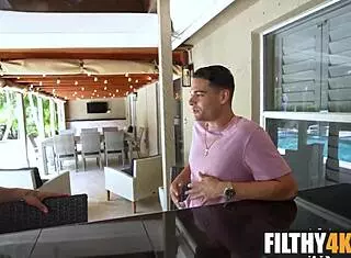 Stepmom's hubby can't perform so she demands my cum inside her pussy. Leo valentino and raven thick star in this taboo reality.