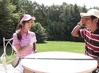 Skinny Japanese Teen 18+ Give Uncensored Risky Public Blowjob To Older Guy At Golf Lesson!