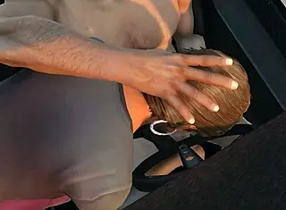 GTA 5 gameplay where Franklin picks up a hooker for car service