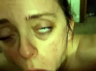 Milf Delivers Rough POV Blowjob with Deepthroat and Creampie in Homemade Teaser