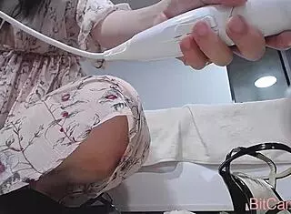 quarantine girl masturbates her hairy pussy on webcam