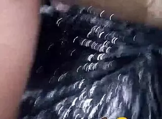 Young 19-year-old boy with BIG BLACK DICK carefully shaves before masturbating in private session.