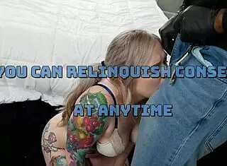 Kaiia Eve takes monster black cock in rough interracial pounding