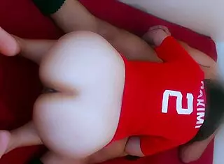 egyptian arab wife gets fucked sideways from behind and front with cum filling her pussy homemade